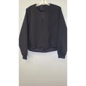 Nike Tech Womens Sz XL Purple Full Zip Bomber Jacket Rare EUC